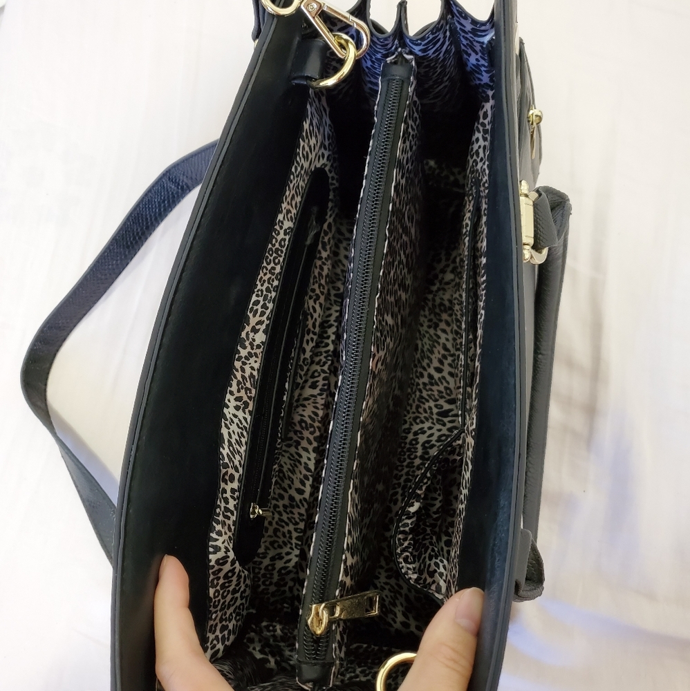 ⬇️ Ever New Faux Leather Satchel Crossbody Bag - Picture 9 of 14